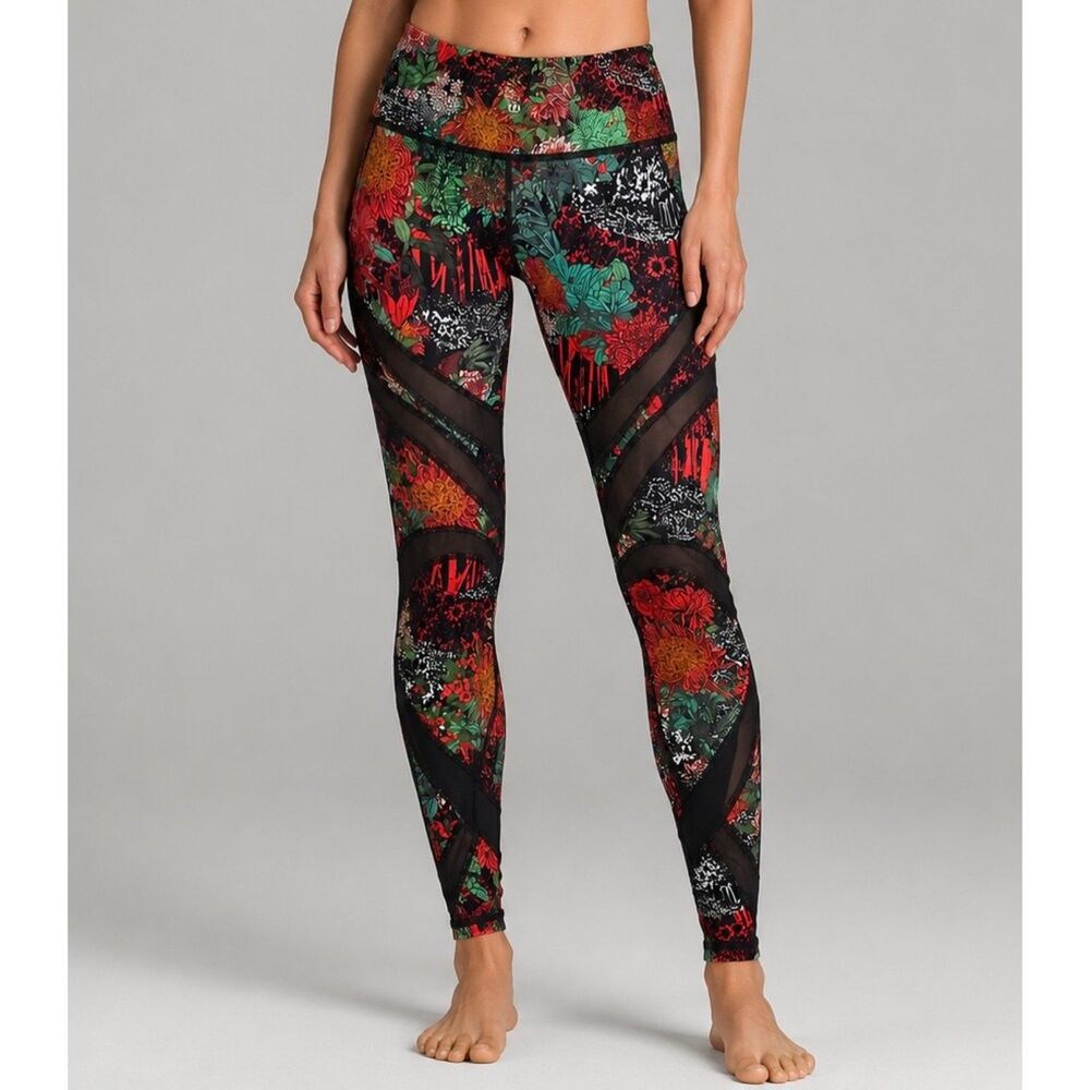 Lululemon Wunder Under HR Tight Mest 28" Zen Garden Multi Size 6 Special Edition